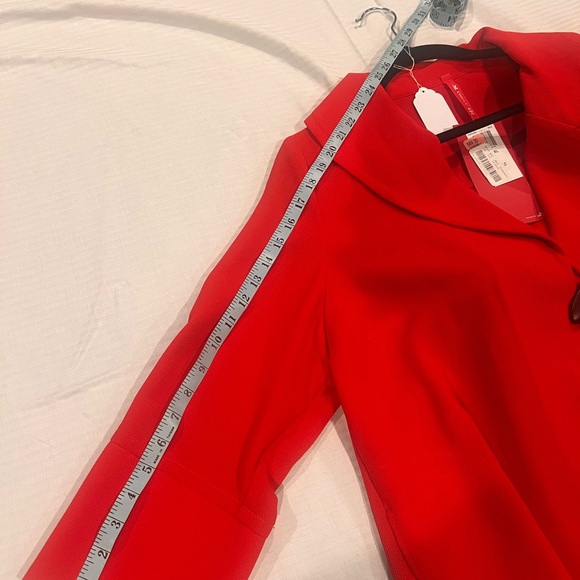 Elegant Red Cape Jacket - Picture 10 of 10